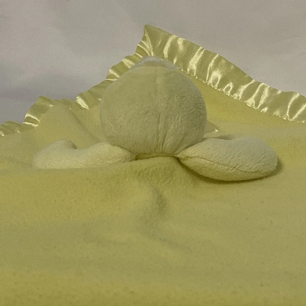 Baby Boom Duck Lovey Security Blanket Satin Trim & Heart Music Not Working